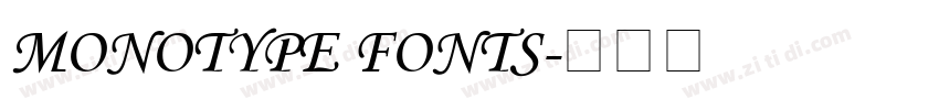 Monotype Fonts字体转换